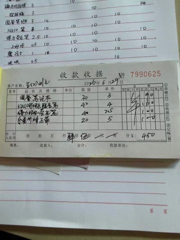 账目图片